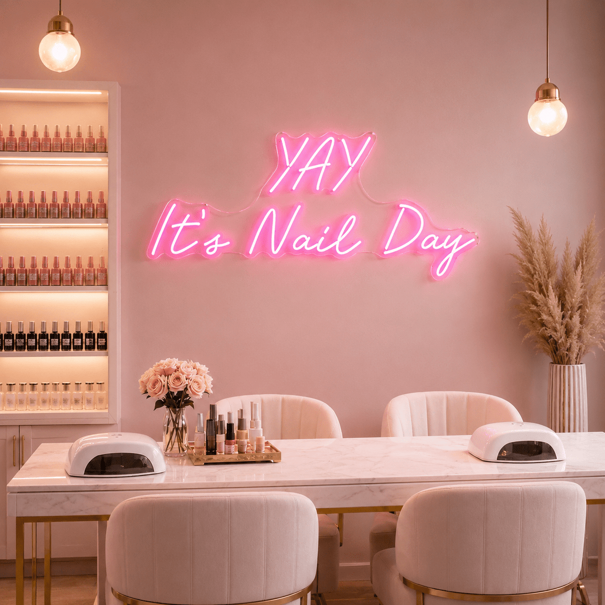 Yay It's Nail Day LED Neon Sign - Shineneon