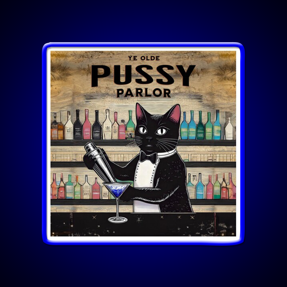 Ye Olde Pussy Parlor Man Cave Bar Led Neon Sign - LED neon sign view 5