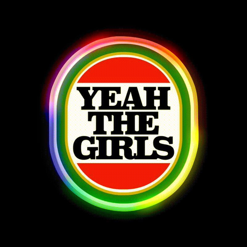 Yeah The Girls Beer Bar Decor Led Neon Sign Rgb Color - LED neon sign close-up detail