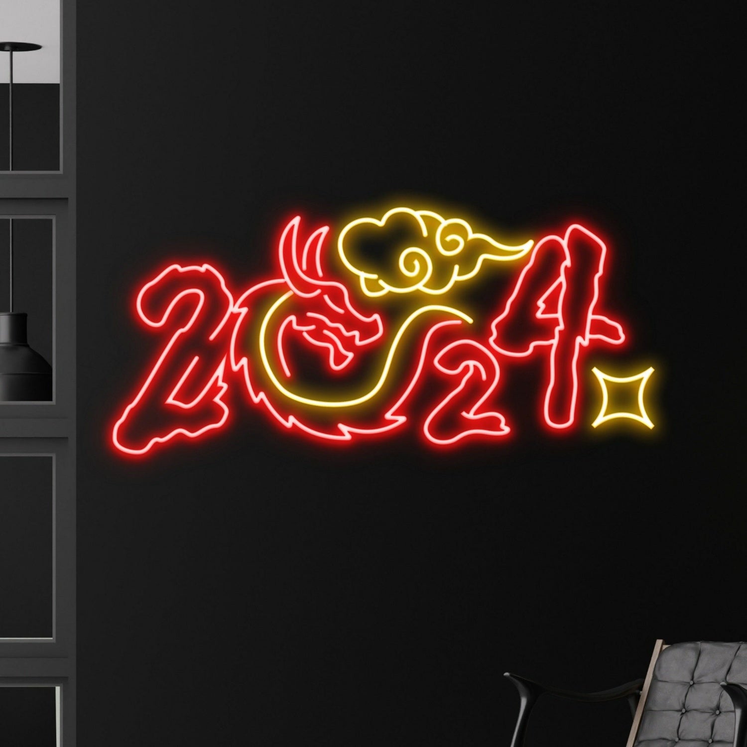 Year Of The Dragon Sign Led Neon Sign | Shineneon