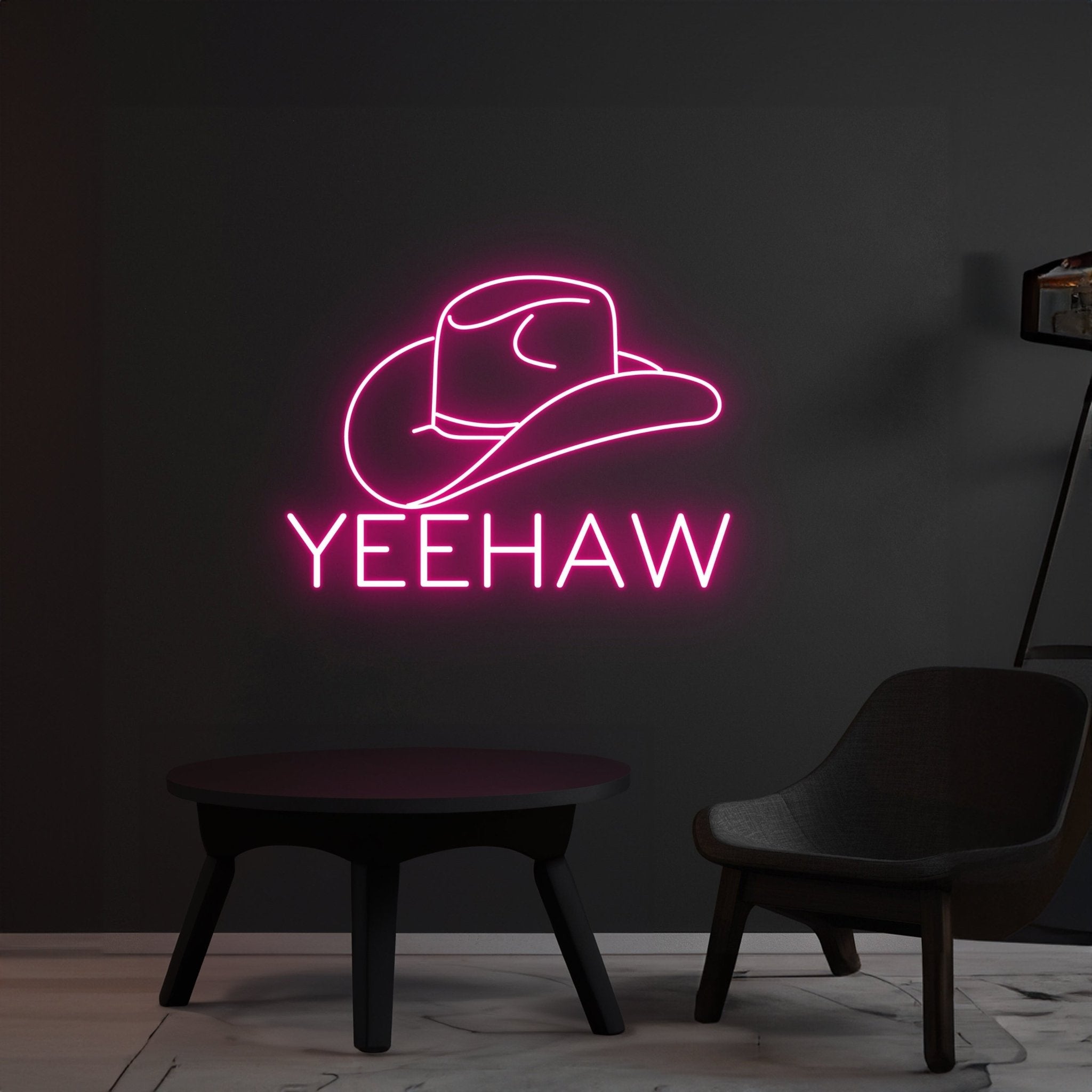 Yeehaw Cowboy Hat Neon Sign Wall Decor - Shineneon