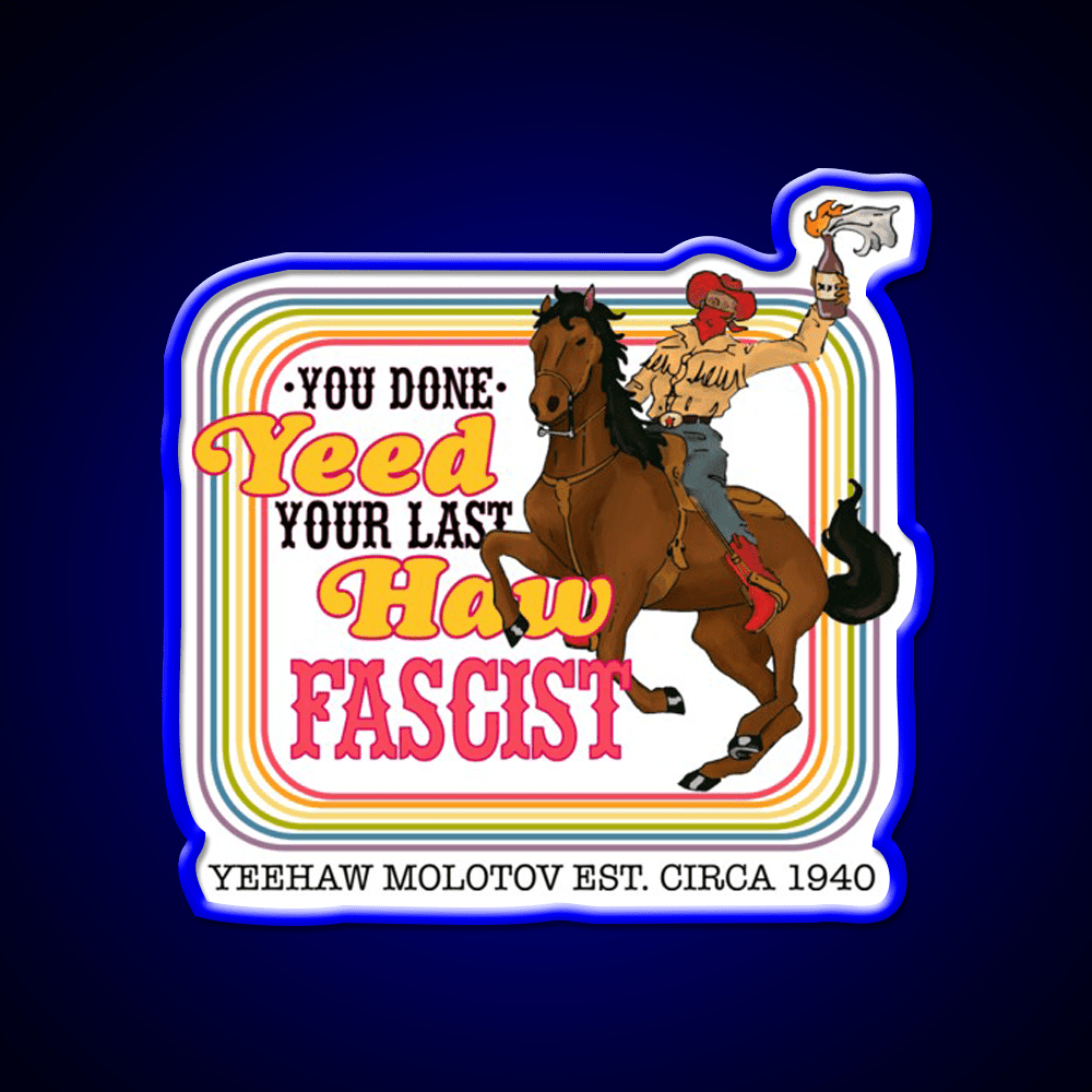 Yeehaw Molotov Cocktail Bar Decor Led Neon Sign Rgb Color - Shineneon
