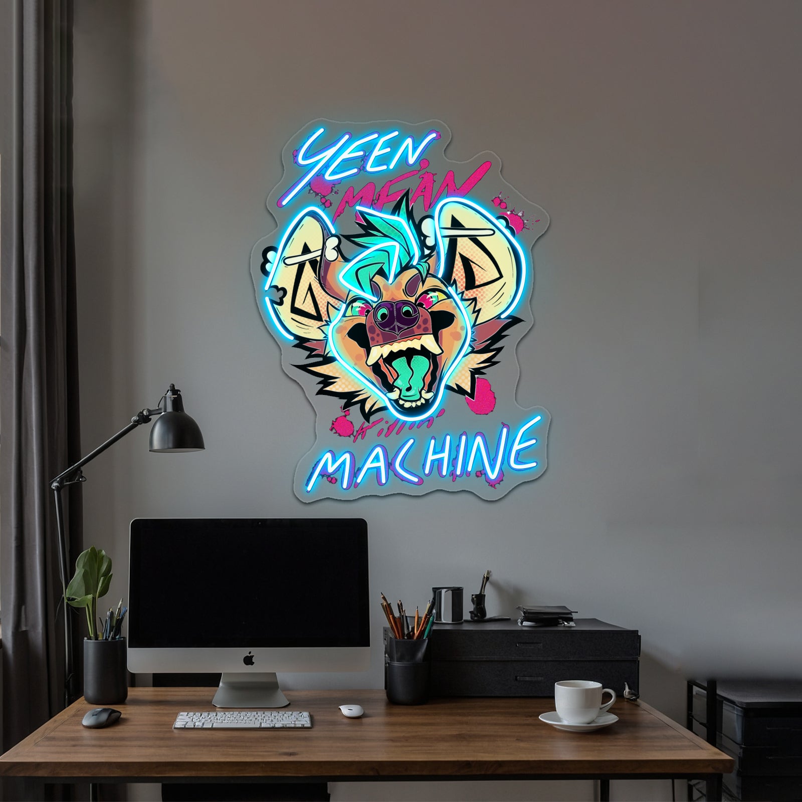 Yeen Mean Killin Machine Artwork Led Neon Signs | Shineneon
