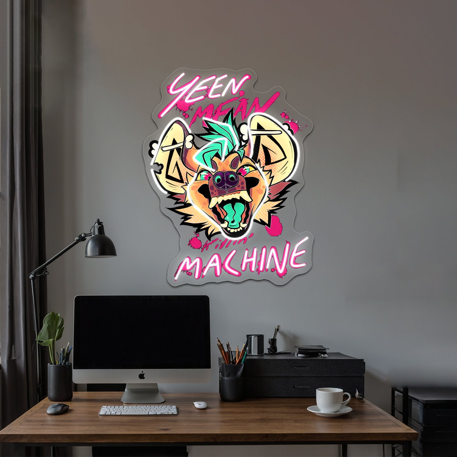 Yeen Mean Killin Machine Artwork Led Neon Signs | Shineneon