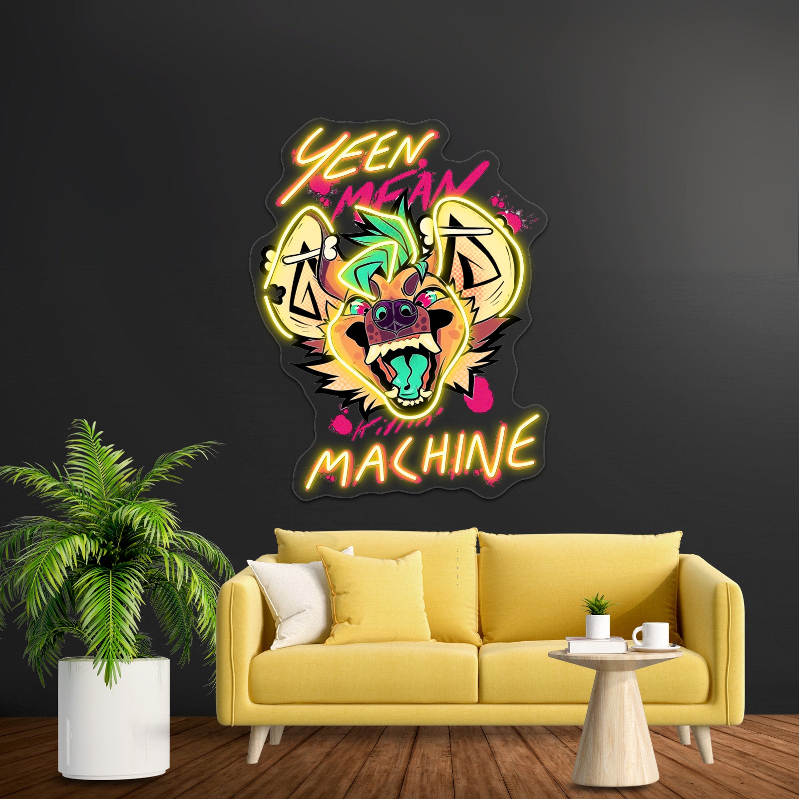 Yeen Mean Killin Machine Artwork Led Neon Signs | Shineneon