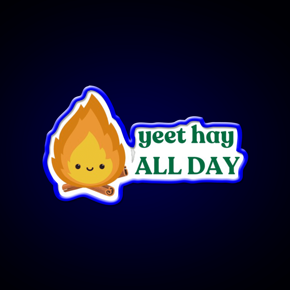 Yeet Hay All Day Cantonese Chinese Saying Led Neon Sign Chinese Food Rgb Color - Shineneon