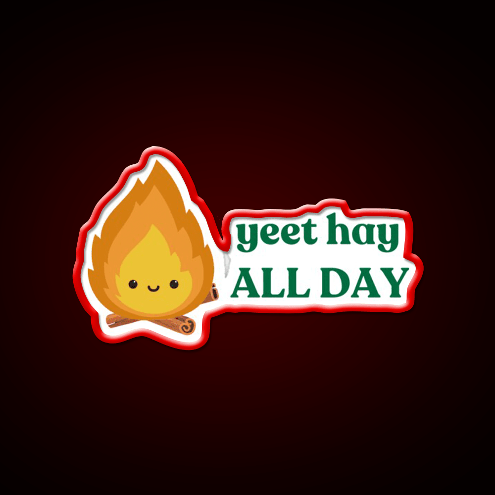 Yeet Hay All Day Cantonese Chinese Saying Led Neon Sign Chinese Food Rgb Color - Shineneon
