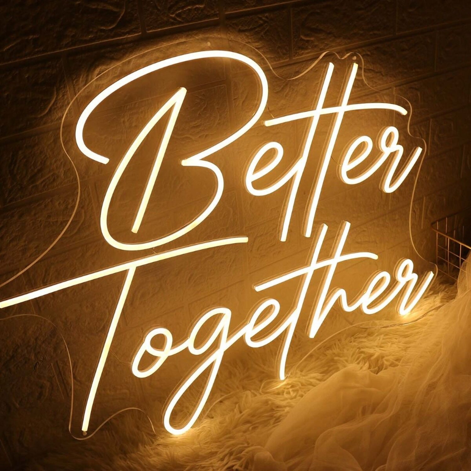 Yellow Better Together Led Neon Sign - Shineneon