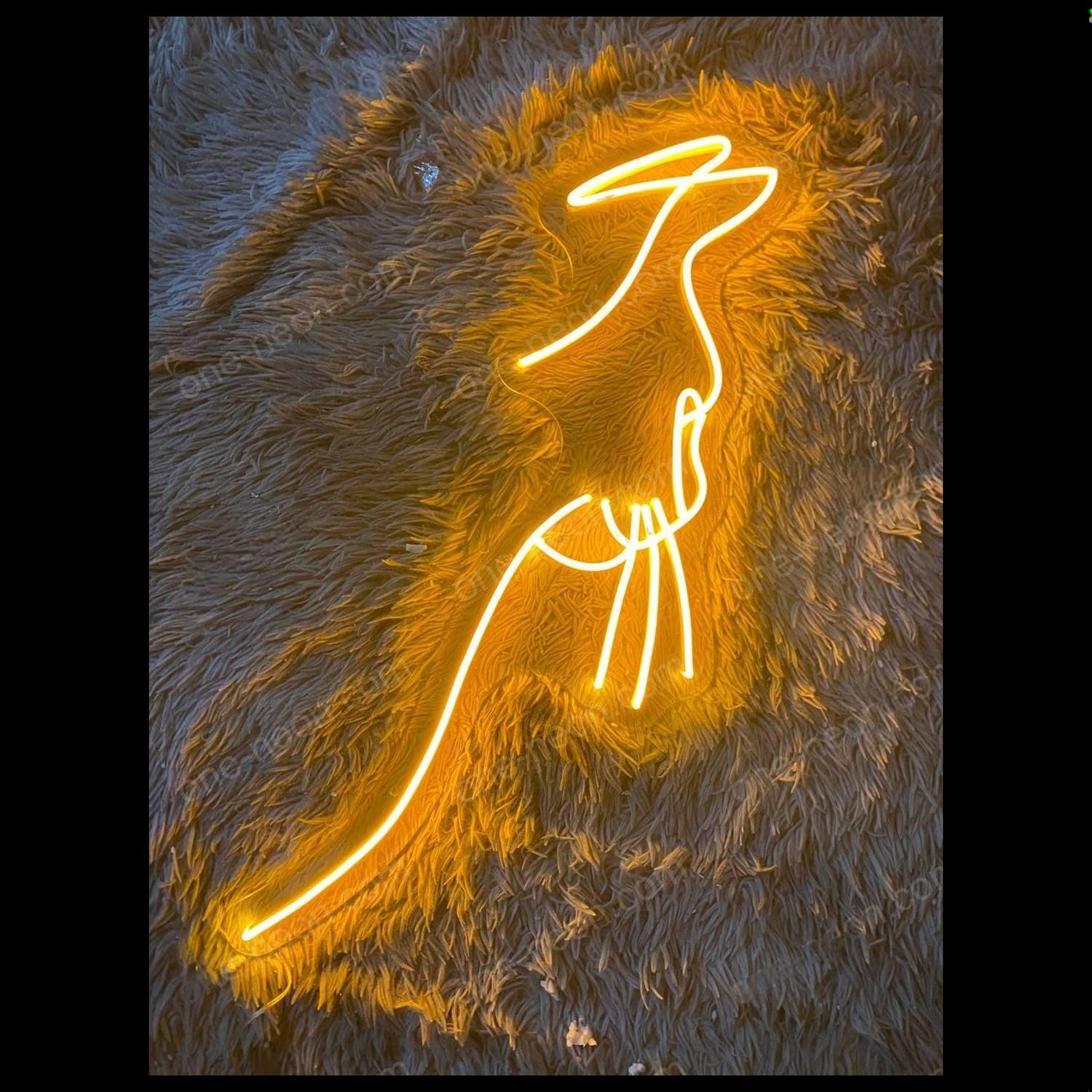 Yellow Bird Line Art Led Neon Sign For Home Art Decor | Shineneon