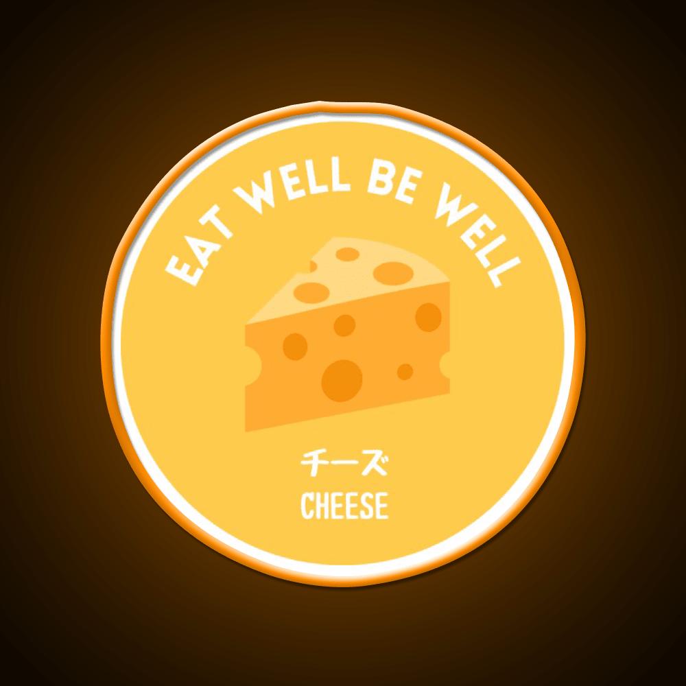 Yellow Cheese Japanese Snack Healthy Food Snack Food Led Neon Sign Rgb Color - Shineneon