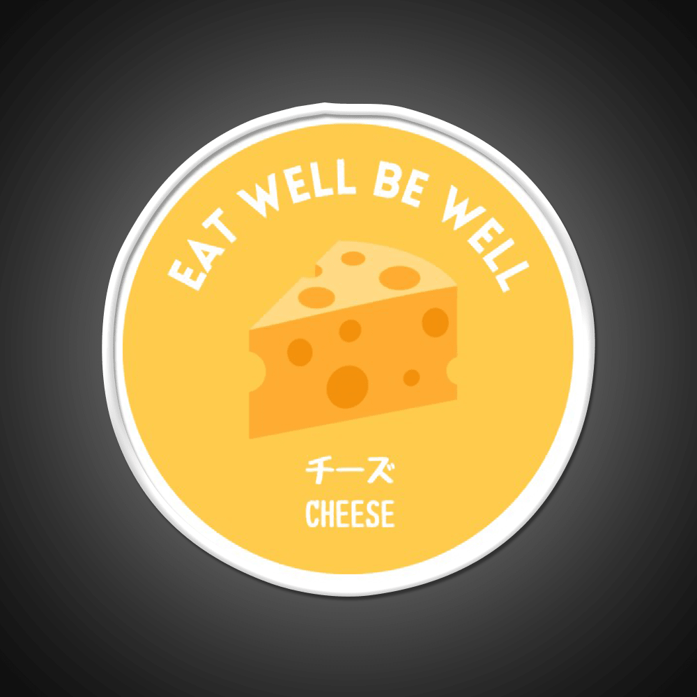 Yellow Cheese Japanese Snack Healthy Food Snack Food Led Neon Sign Rgb Color - Shineneon