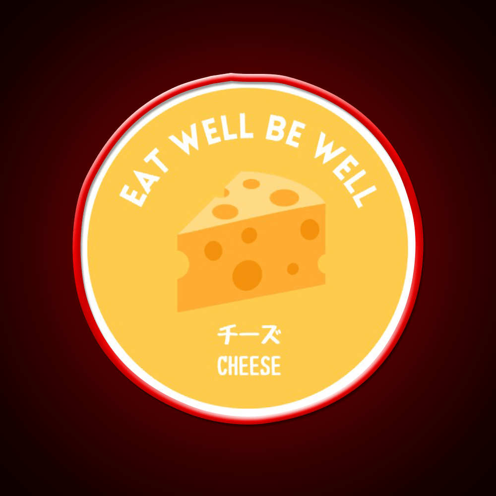 Yellow Cheese Japanese Snack Healthy Food Snack Food Led Neon Sign Rgb Color - Shineneon