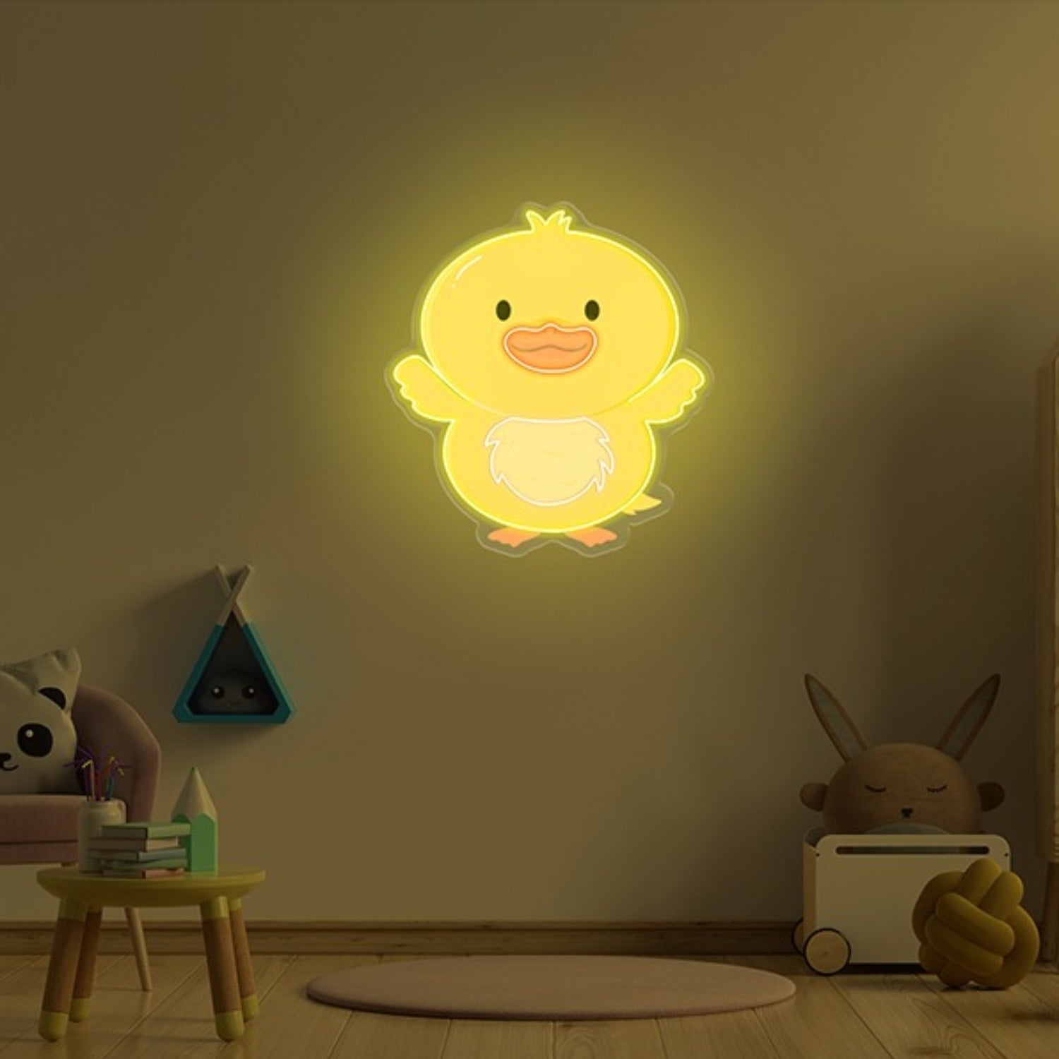 Yellow Duck Uv Led Neon Sign Wall Art Decor | Shineneon