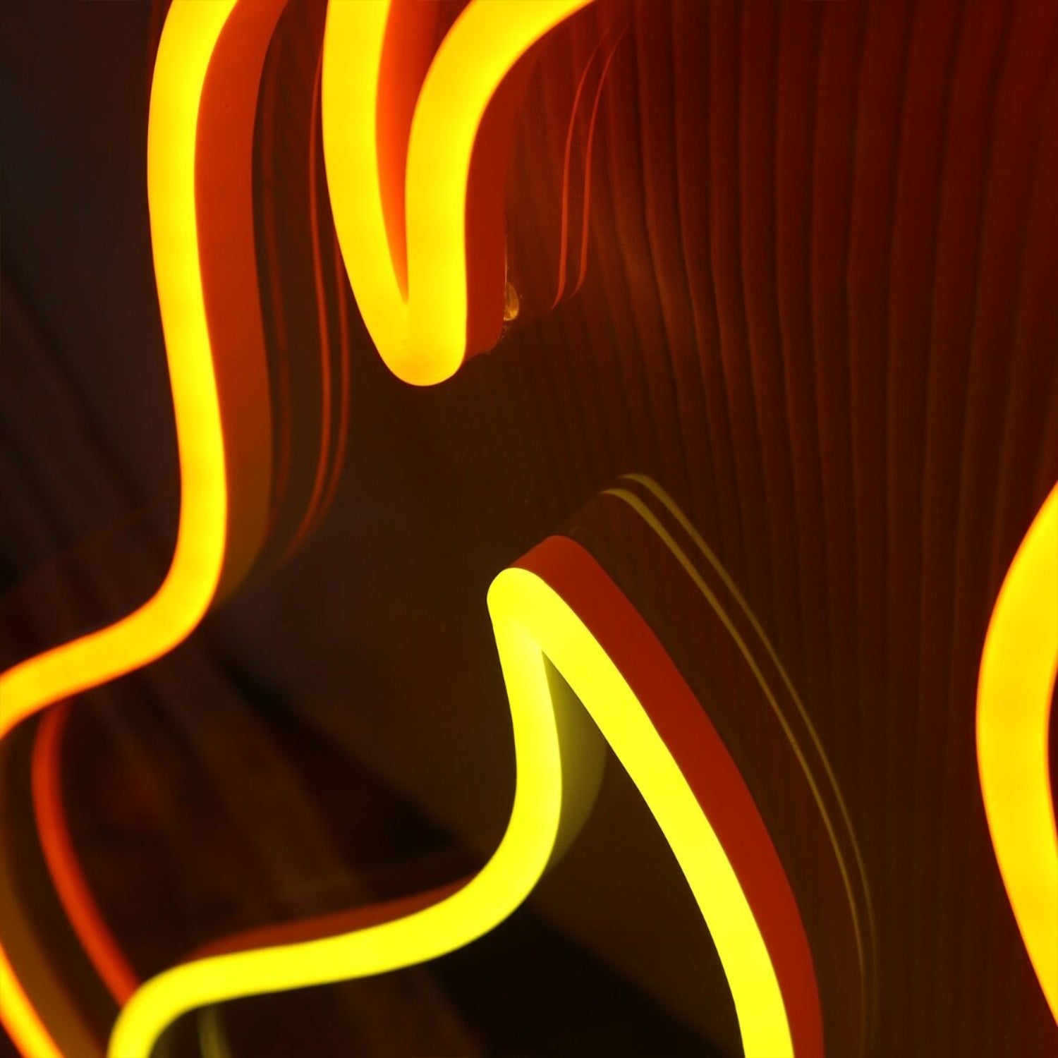 Yellow Flame Led Neon Sign - Shineneon