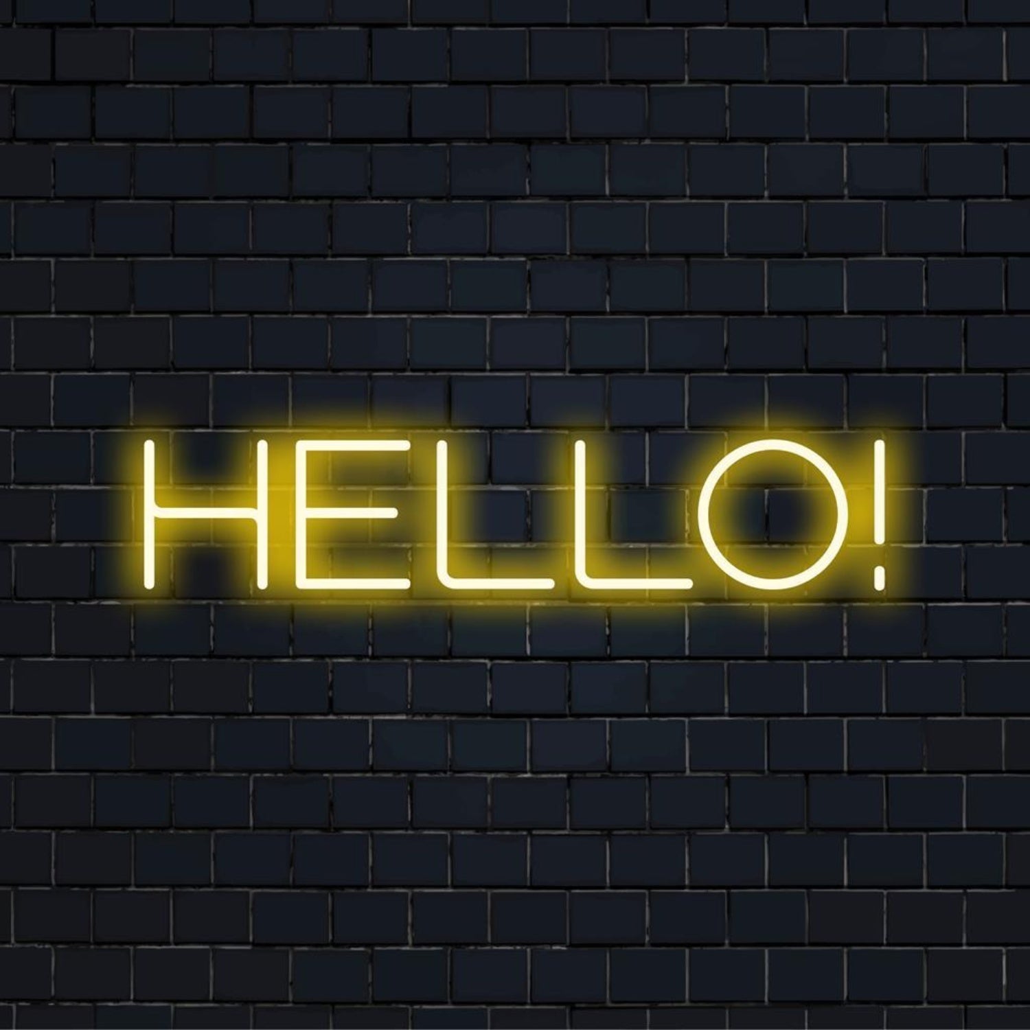 Yellow Hello Led Neon Sign For Cafe Bar Home Decor - Shineneon