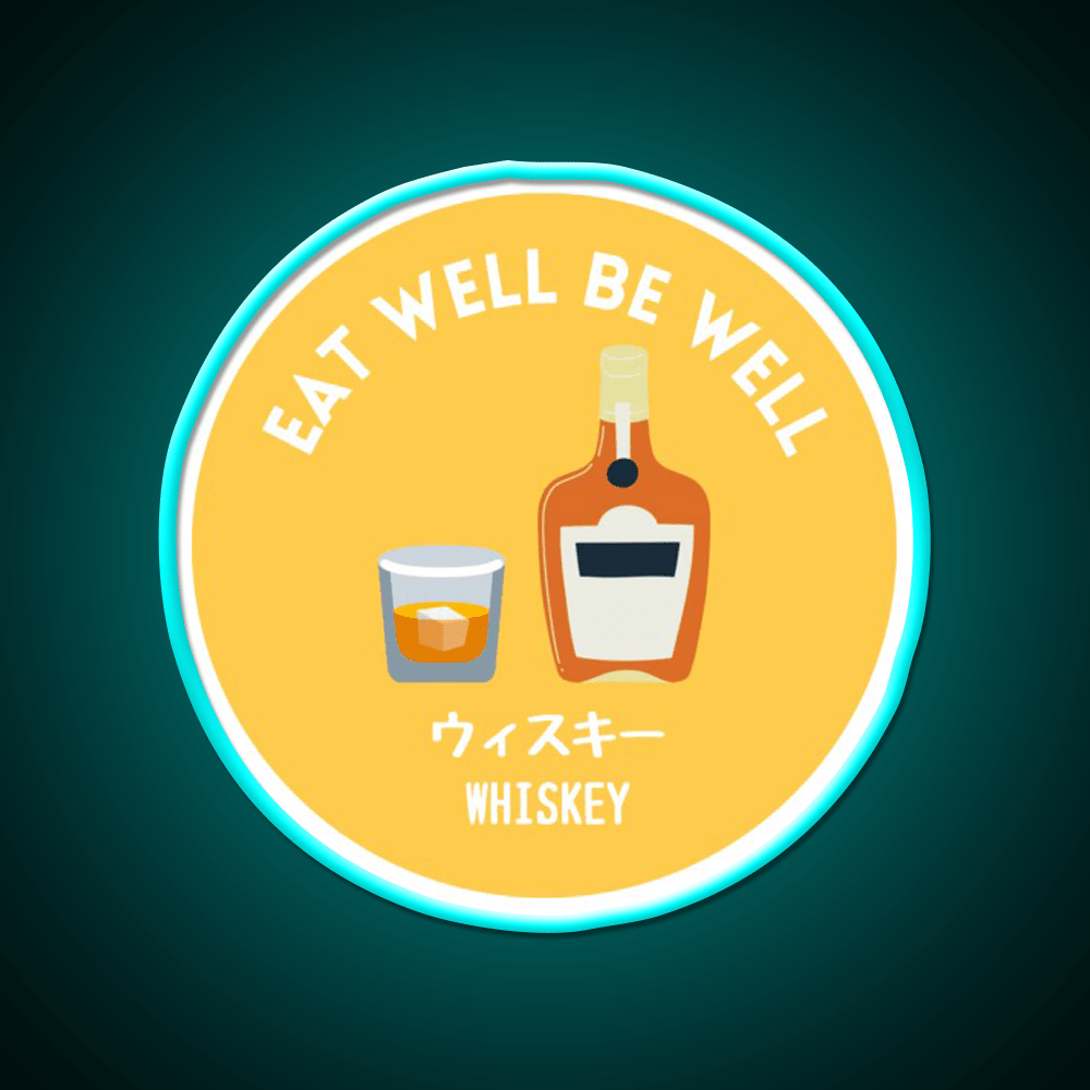 Yellow Japanese Alcohol Whiskey Liqour Food Snack Food Led Neon Sign Rgb Color - Shineneon