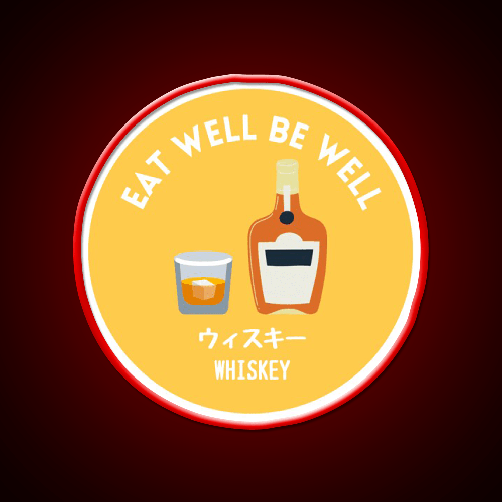 Yellow Japanese Alcohol Whiskey Liqour Food Snack Food Led Neon Sign Rgb Color - Shineneon