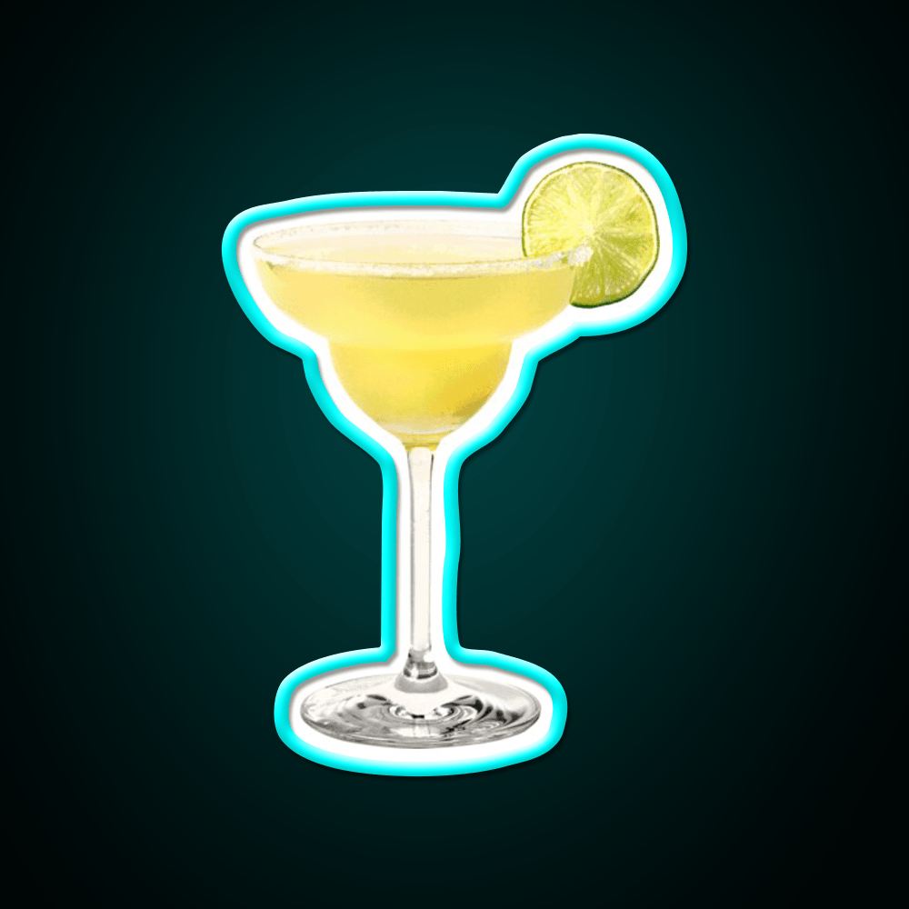 Yellow Margarita Cocktail Bar Decor Led Neon Sign Rgb Color - Shineneon