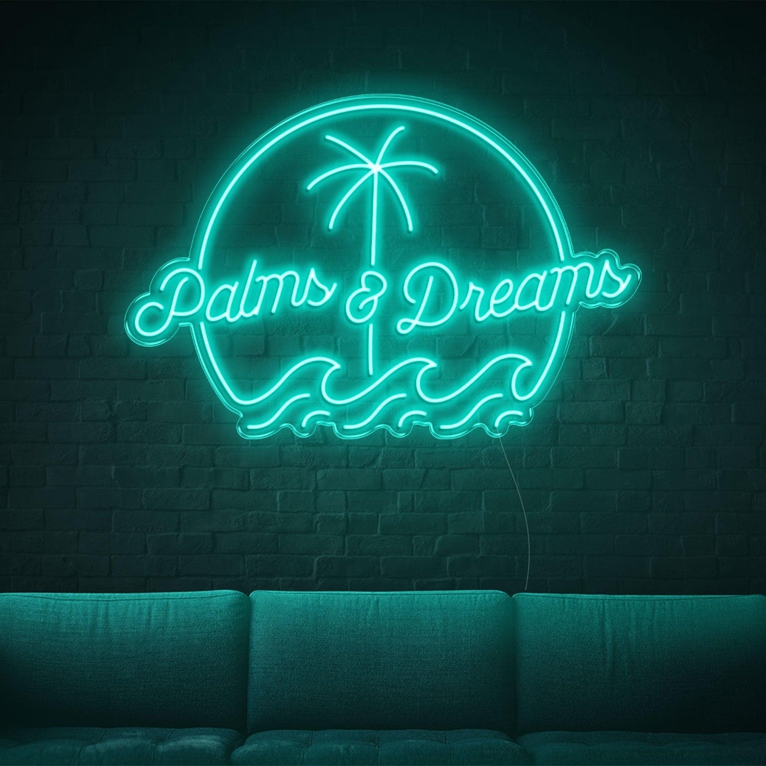 Yellow Palms Dreams Led Neon Sign For Tropical Indoor Decor | Shineneon
