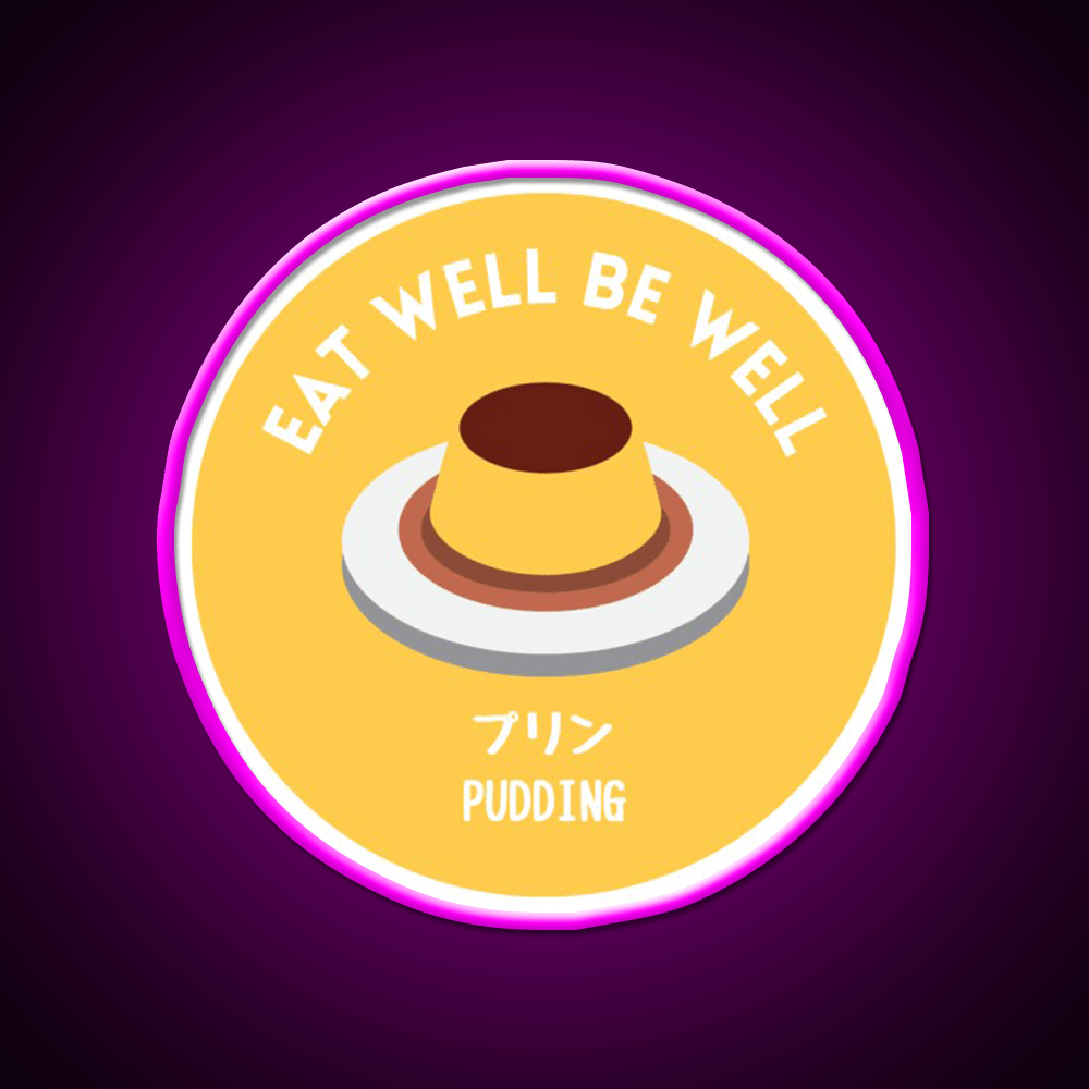 Yellow Pudding Japanese Cafe Food Dessert Snack Food Led Neon Sign Rgb Color - Shineneon