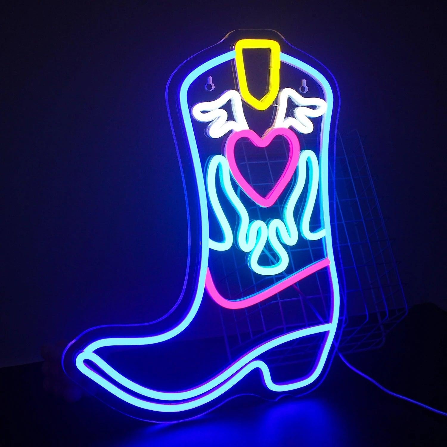 Cowboy Boot Mini LED Neon Sign | Shineneon