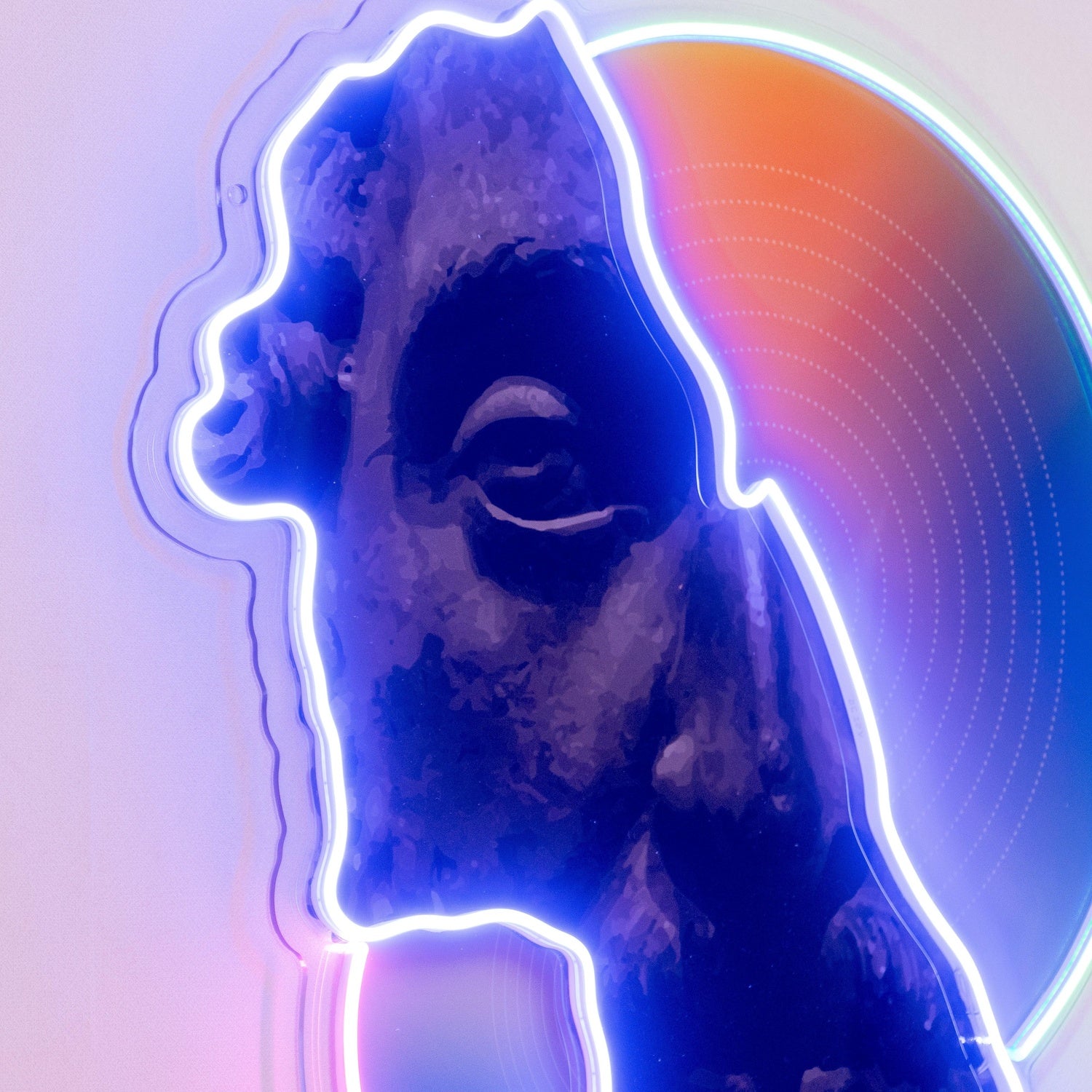 Yellow-Red Angel Prayer Uv Printed Led Neon Sign For Christmas Indoor Decor | Shineneon