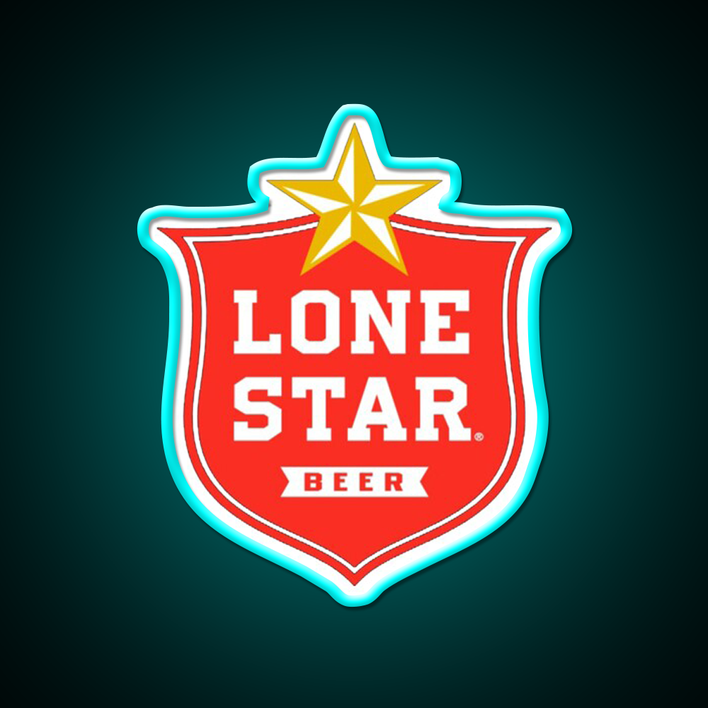 Yellow Star Beer Bar Decor Led Neon Sign Rgb Color - Size and dimension reference