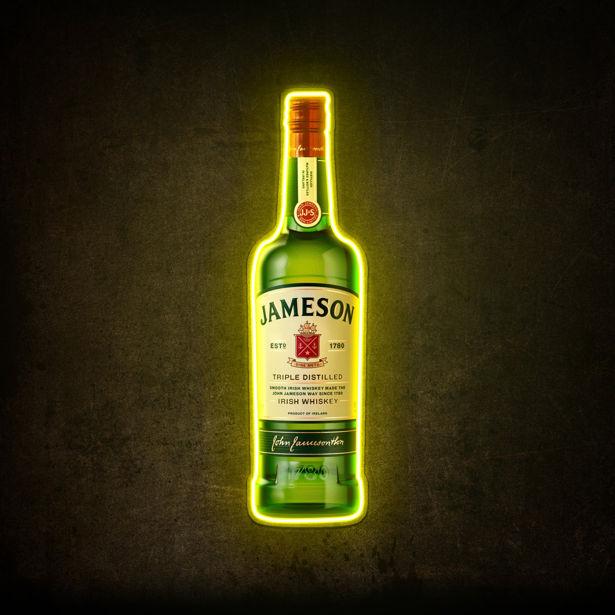 Jameson Whiskey USB LED Neon Sign Bar Decor Man Cave Home Wall Art
