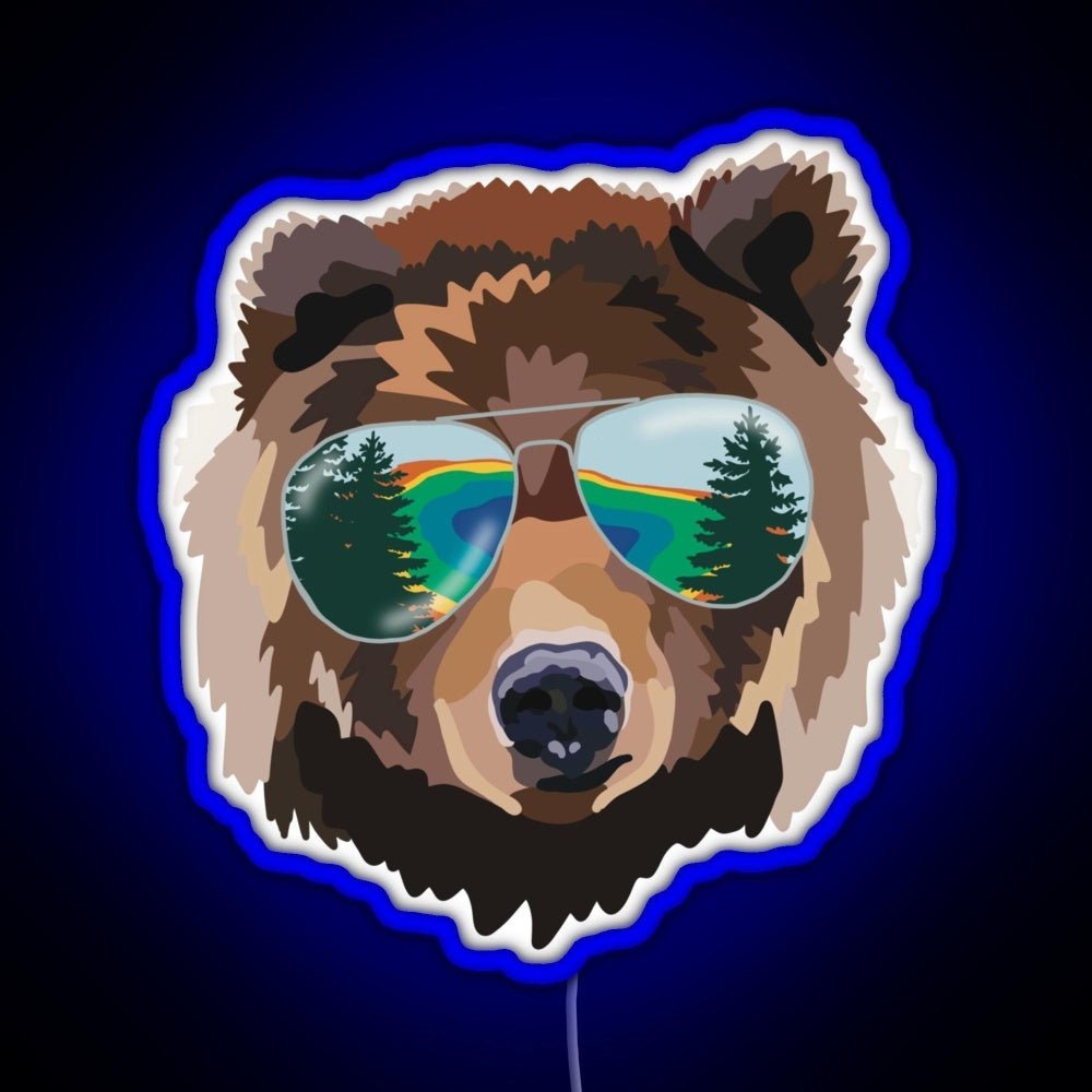Yellowstone National Park Travel Bear Rgb Neon Sign - Shineneon