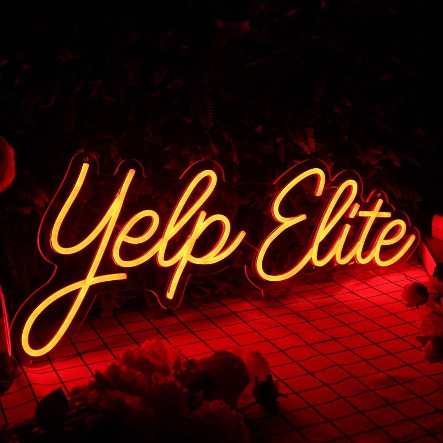 Yelp Elite Orange Led Neon Sign - Shineneon