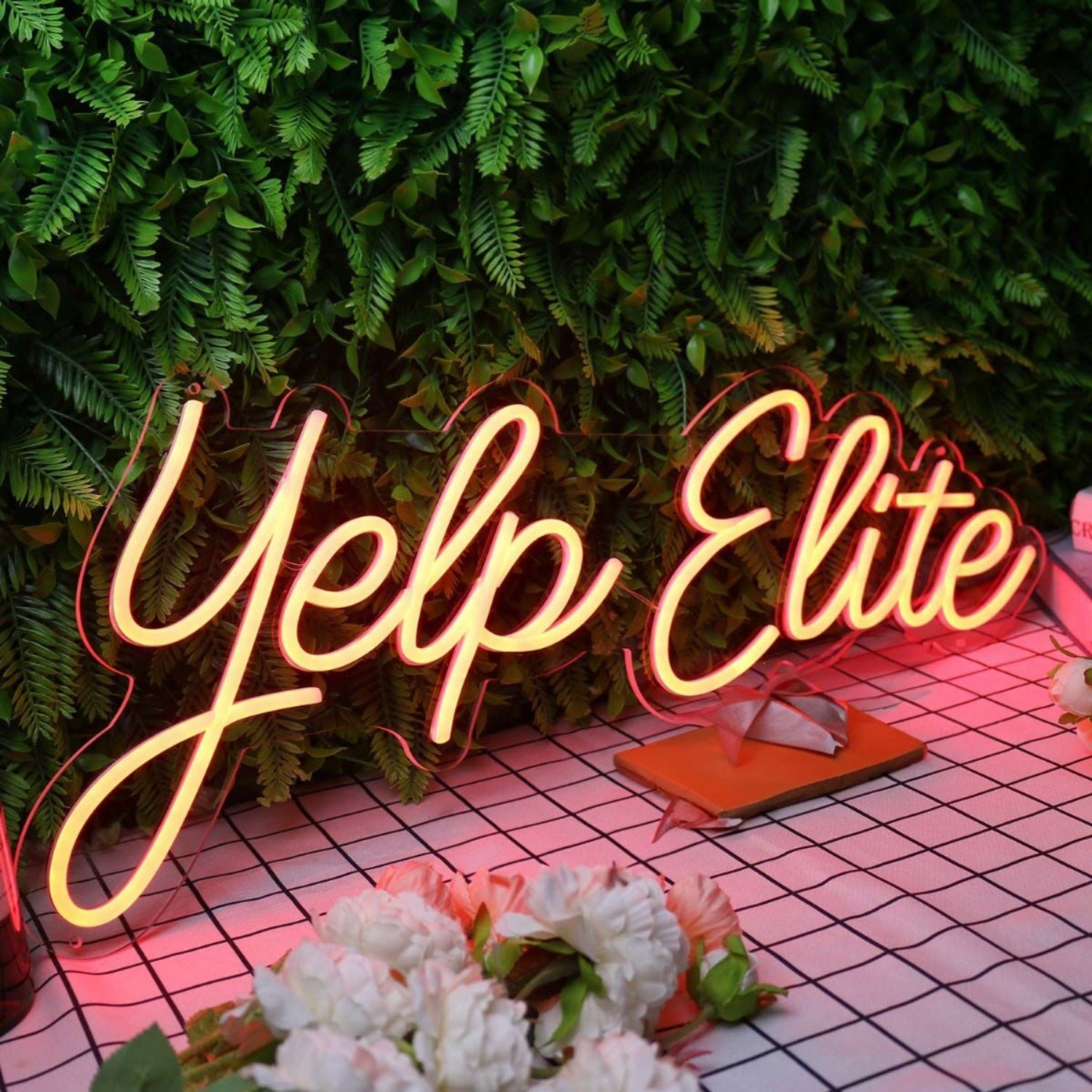 Yelp Elite Orange Led Neon Sign - Shineneon