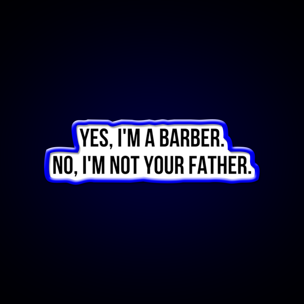 Yes I Am Barber Shop Haircut Led Neon Sign