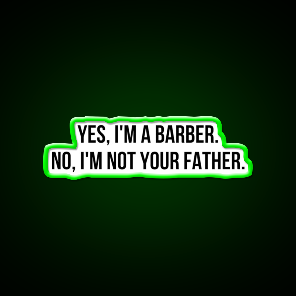 Yes I Am Barber Shop Haircut Led Neon Sign