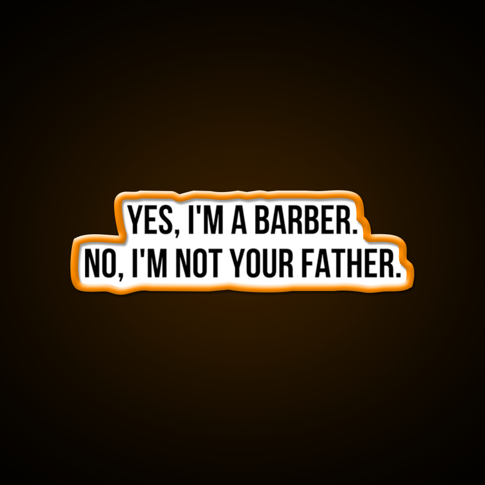 Yes I Am Barber Shop Haircut Led Neon Sign