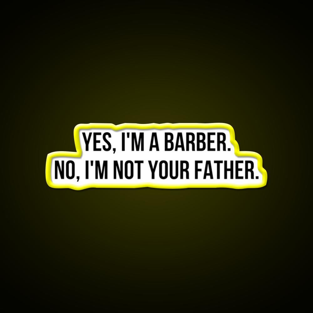 Yes I Am Barber Shop Haircut Led Neon Sign