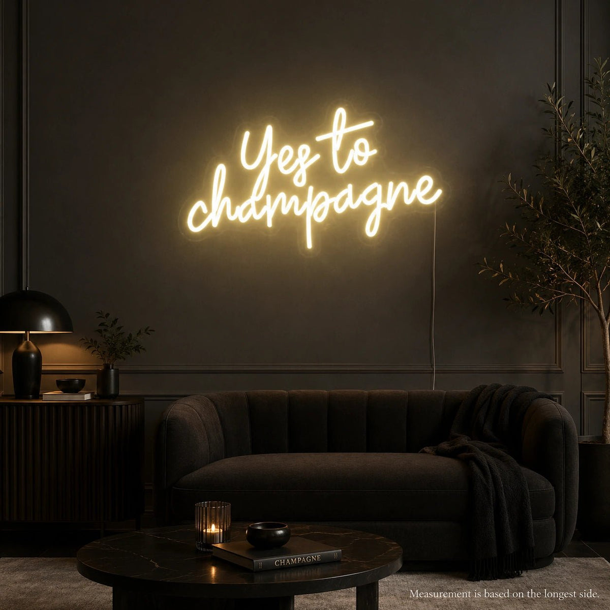 Yes To Champagne LED Neon Sign - Shineneon