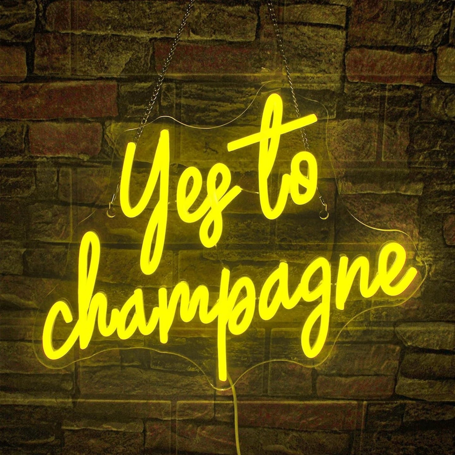 Yes To Champagne Neon Sign Celebration | Shineneon