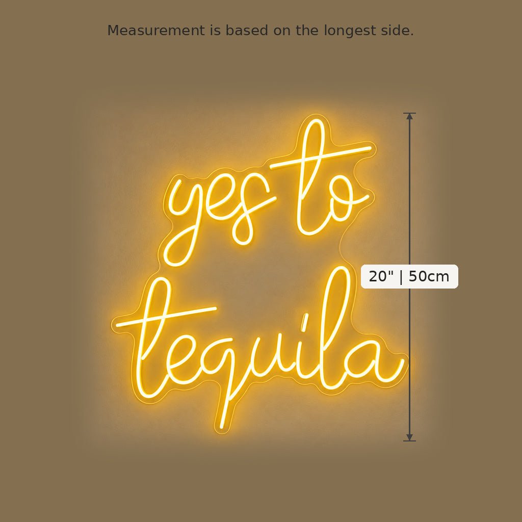 Yes To Tequila LED Neon Sign - Shineneon