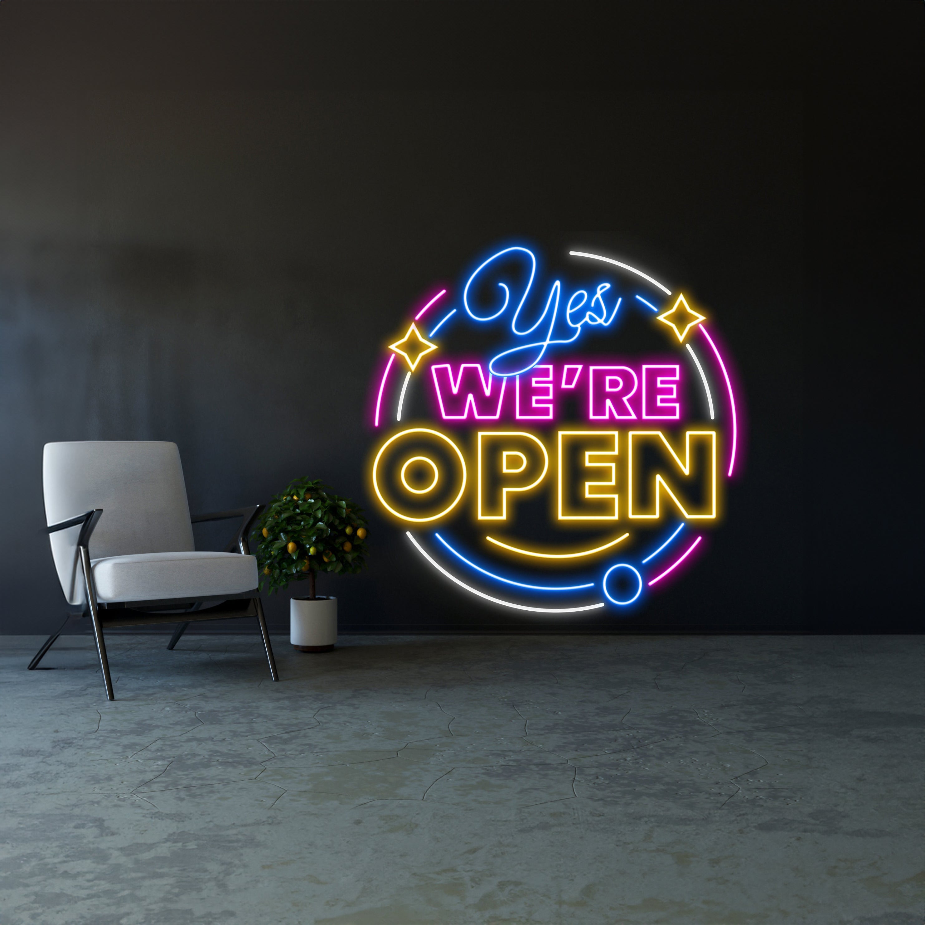 Yes Were Open Neon Sign | Shineneon