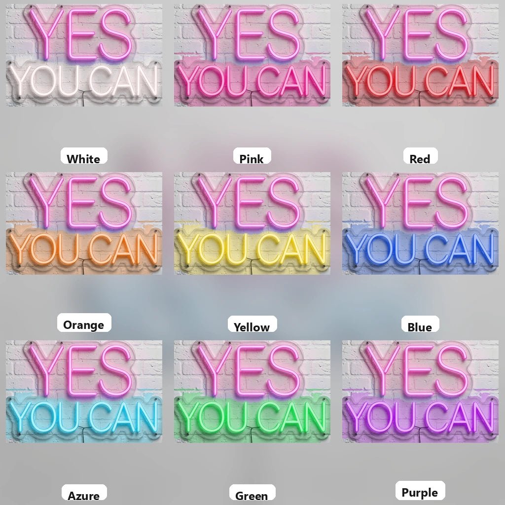 Yes You Can LED Neon Sign Wall Decor - Shineneon