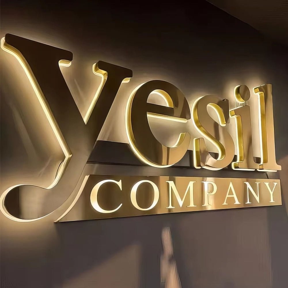 Yesil Company 3D Backlit Channel Letters Led Light Sign - Shineneon