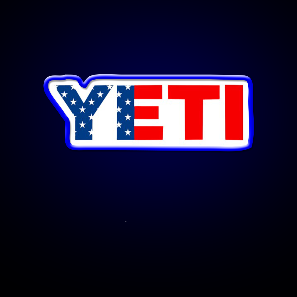 Yeti American Flag Logo Beer Bar Decor Led Neon Sign Rgb Color - LED neon sign view 5