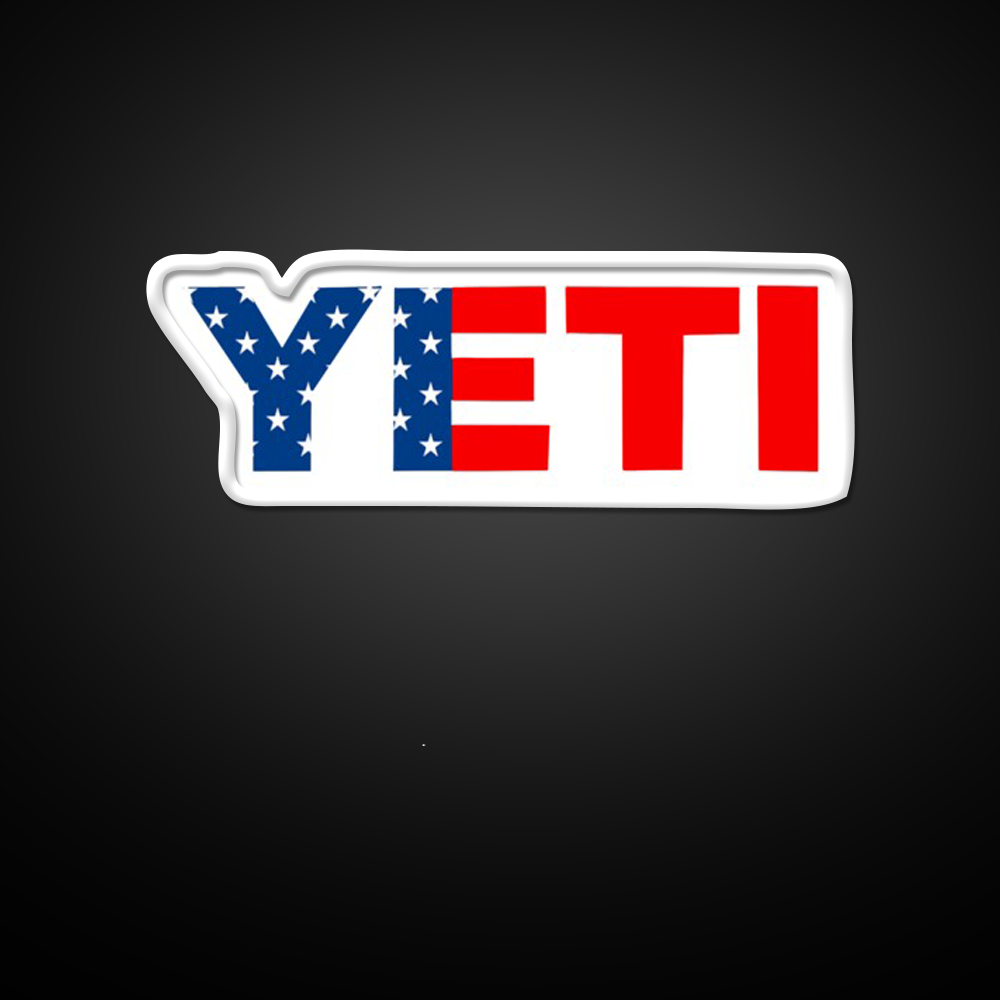 Yeti American Flag Logo Beer Bar Decor Led Neon Sign Rgb Color - LED neon sign view 11