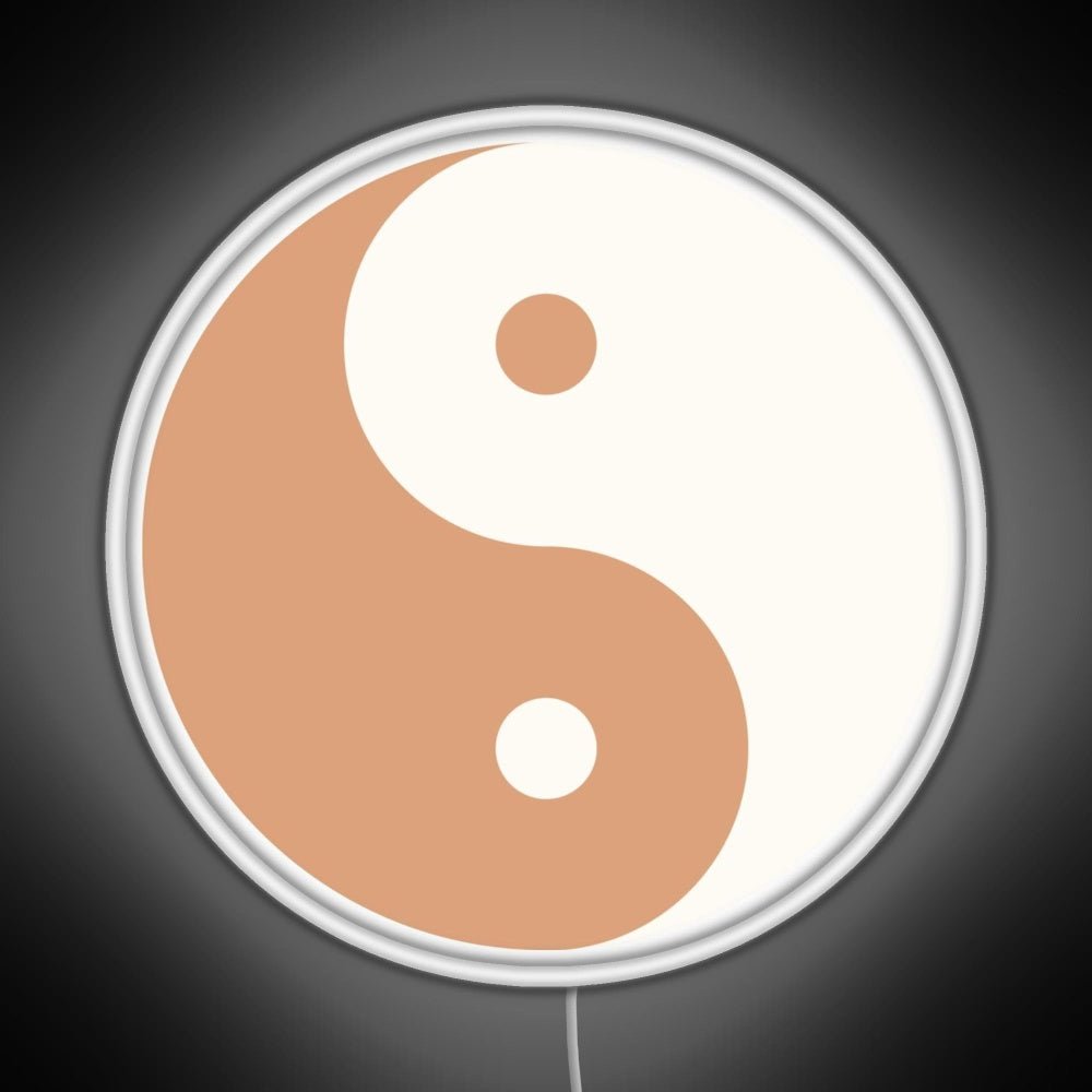 Yin Yang Minimalist Boho Design Rgb Neon Sign - Shineneon