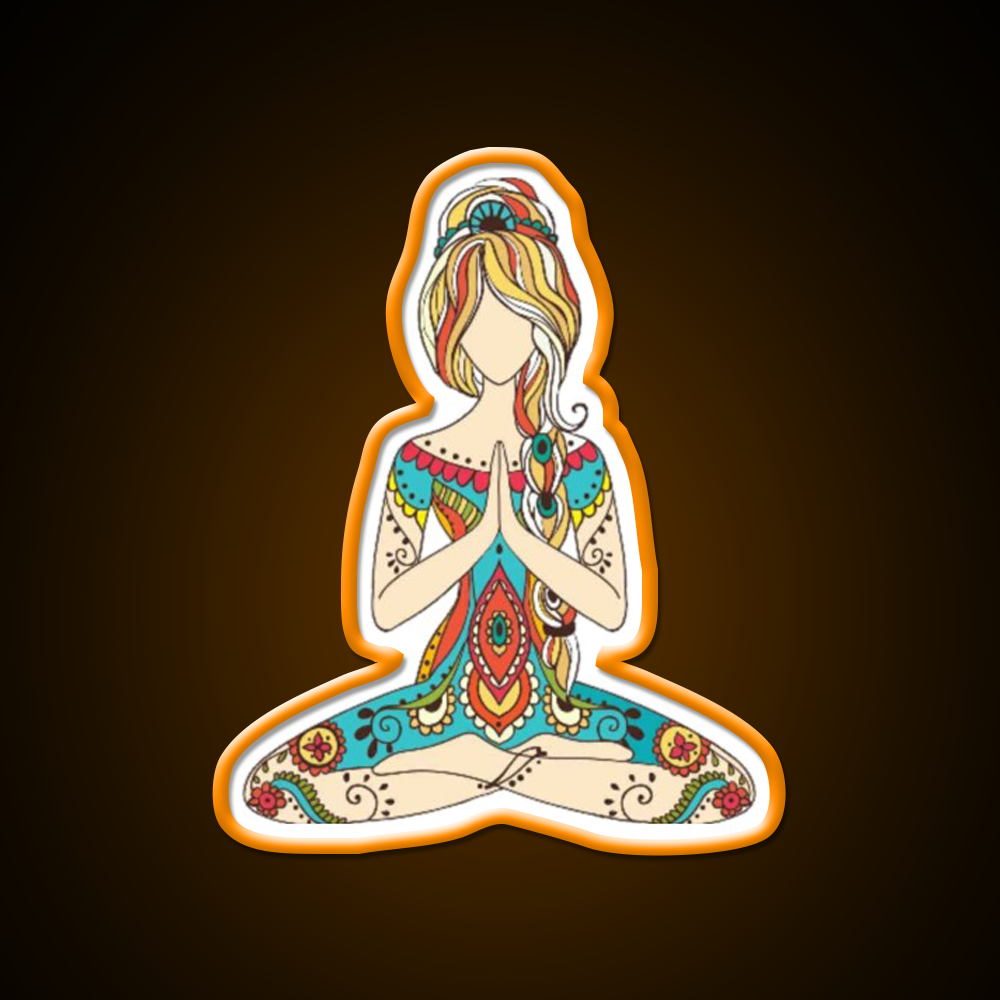 Yoga Art Yoga Led Neon Sign For Wellness Space Rgb Color