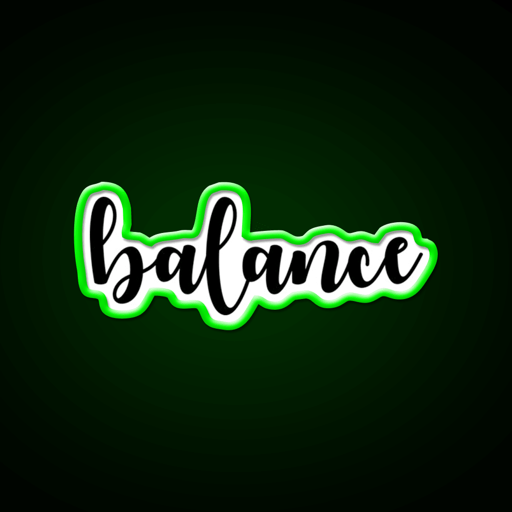 Yoga Balance Yoga Led Neon Sign For Wellness Space Rgb Color - Shineneon