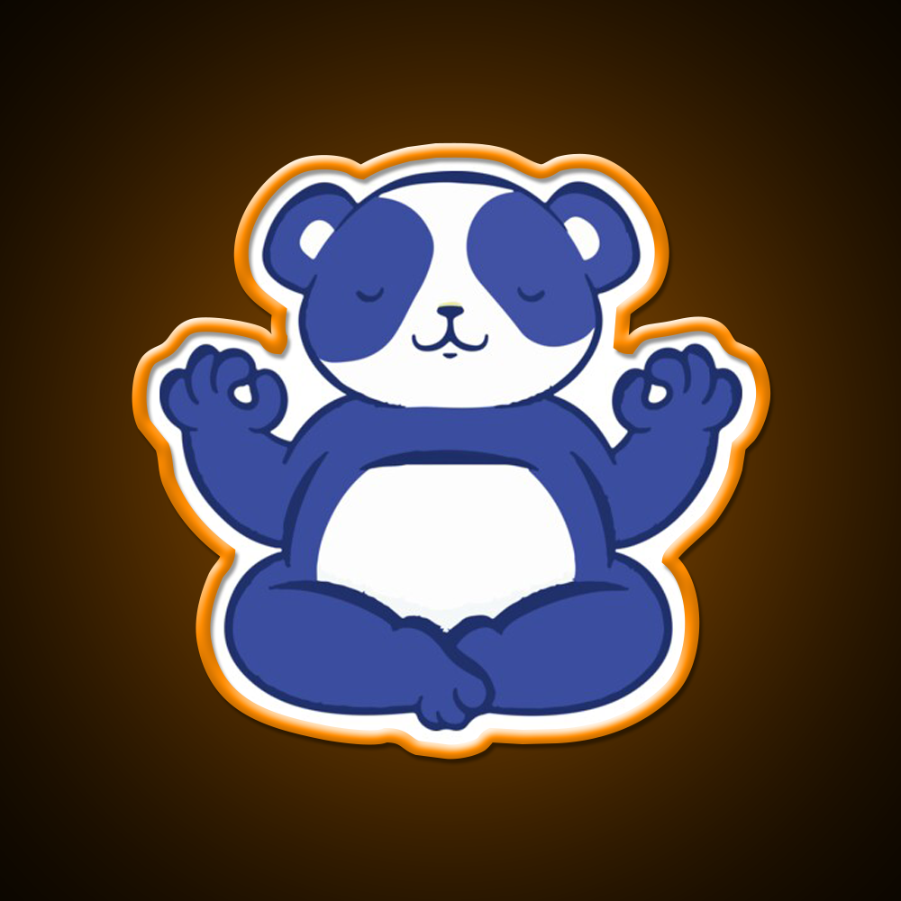 Yoga Bear Yoga Led Neon Sign For Wellness Space Rgb Color