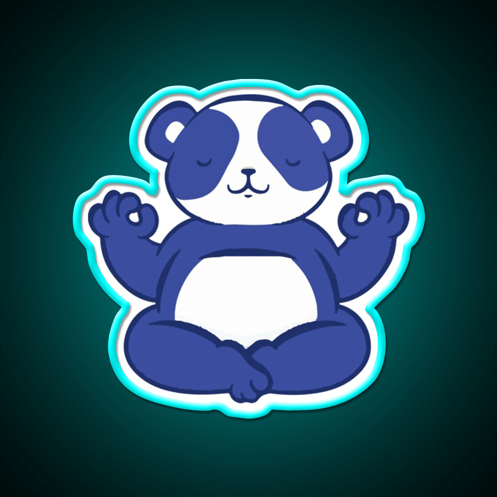 Yoga Bear Yoga Led Neon Sign For Wellness Space Rgb Color - Shineneon