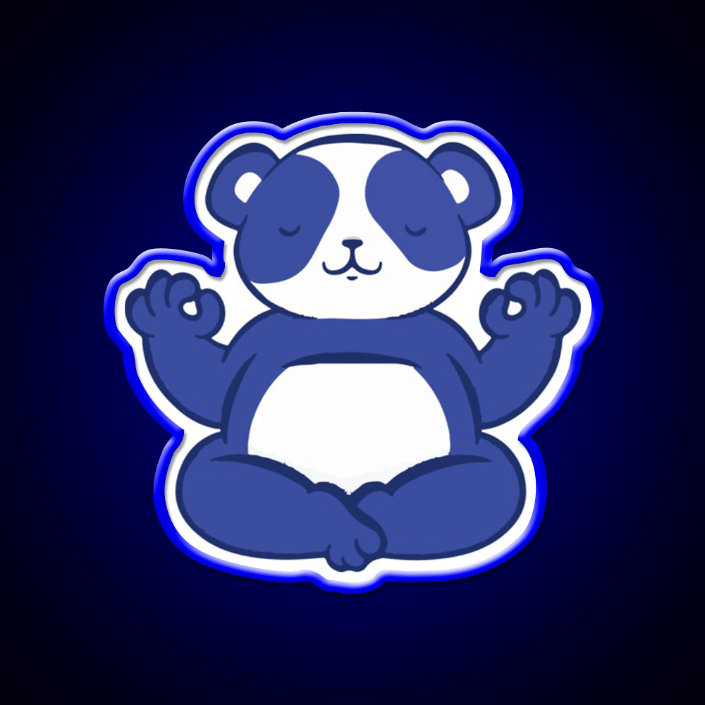 Yoga Bear Yoga Led Neon Sign For Wellness Space Rgb Color - Shineneon