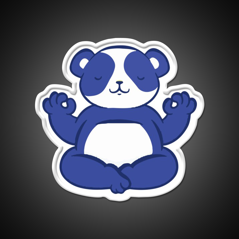 Yoga Bear Yoga Led Neon Sign For Wellness Space Rgb Color